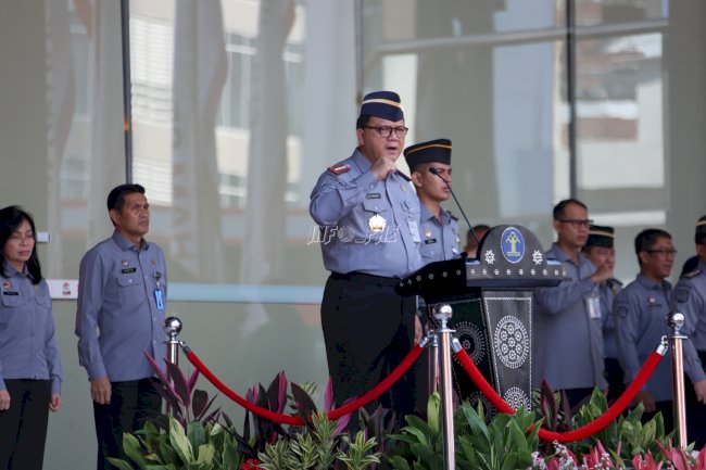Jajaran Kemenkumham Ikuti Upacara, Peringati Hari Bela Negara dan Sambut Nataru