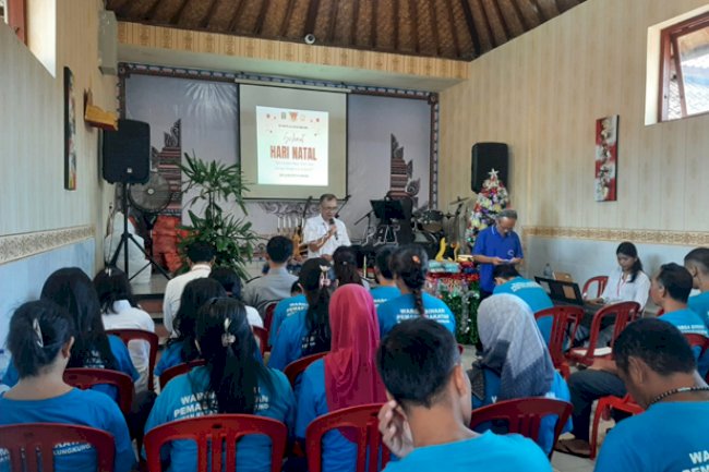Rutan Klungkung Gelar Ibadah Natal Bersama GBI Rock
