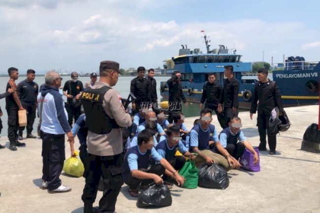 Lagi, Lapas Cilacap Kirim 18 Narapidana Ke Pulau Nusakambangan