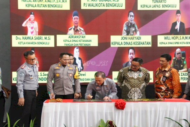 Rutan Bengkulu Resmi Miliki Gedung dan Bangunan Penunjang Kerja serta Sepakati Nota Kesepakatan