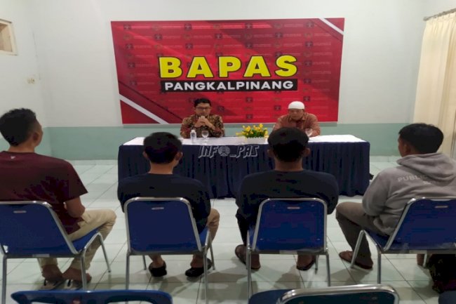 Gandeng Pokmas Lipas, Bapas Pangkalpinang Berikan Pembimbingan Awal bagi Klien Pemasyarakatan