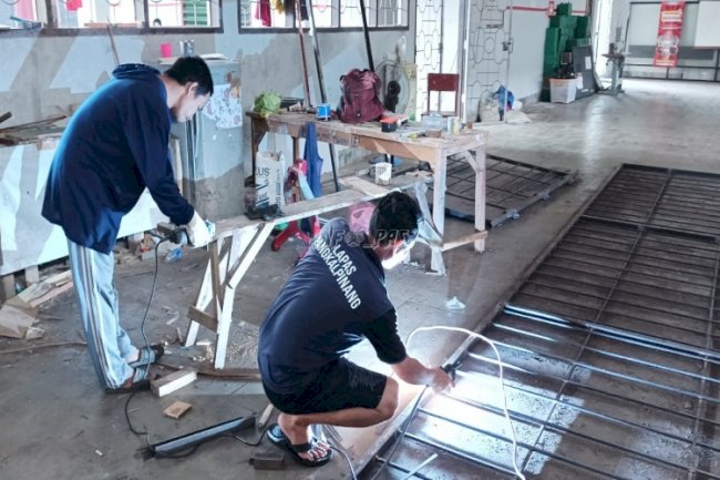 Warga Binaan Lapas Pangkalpinang Hasilkan Pagar Besi Berkualitas