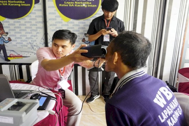 Gandeng Disdukcapil, Lapas Narkotika Karang Intan Gelar Perekaman KTP-el Ratusan Warga Binaan