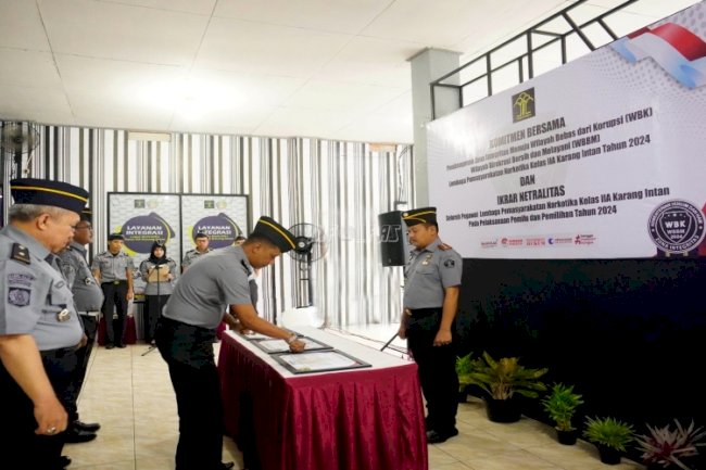 Lapas Narkotika Karang Intan Berkomitmen Bangun Zona Integritas