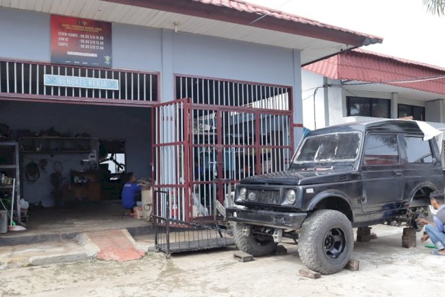 Warga Binaan Rutan Pelaihari Asah Keahlian Bidang Otomotif