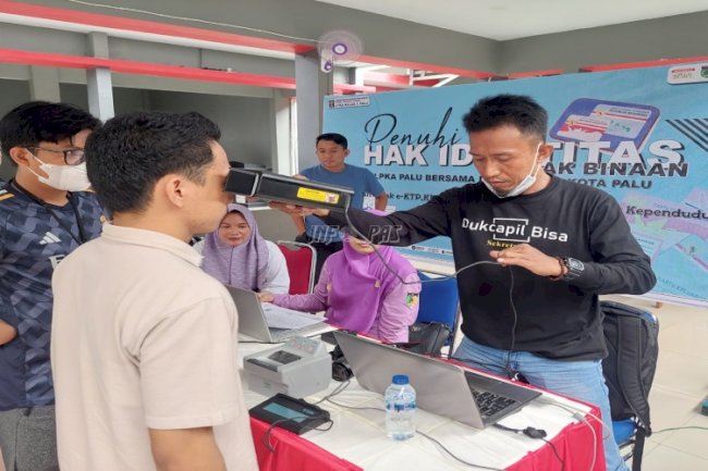 LPKA Palu-Disdukcapil Palu Kembali Lakukan Perekaman KTP-el dan KIA Anak Binaan