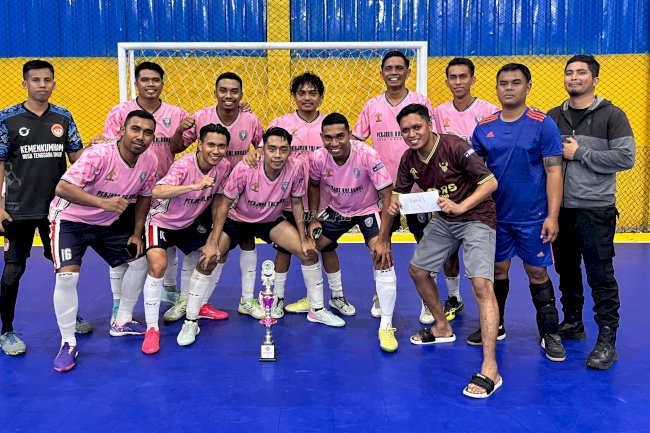 Tim Futsal Lapas Kalabahi Juara I Turnamen Futsal Galatama Gudang Remaja