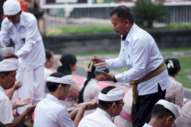 Ikuti Dharma Wacana, Warga Binaan Lapas Tabanan Ditekankan Pentingnya Moderasi Beragama