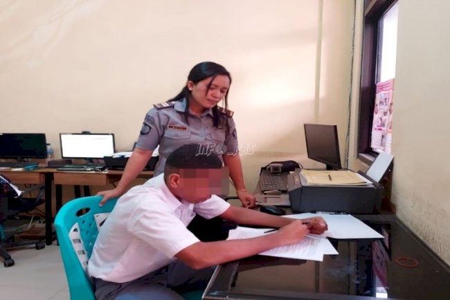 LPKA Ambon Fasilitasi UAS Satu Anak Binaan 