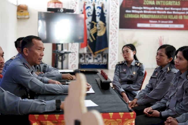 Usai Pencanangan Pembangunan ZI, Lapas Tabanan Seleksi Tim Pokja WBK
