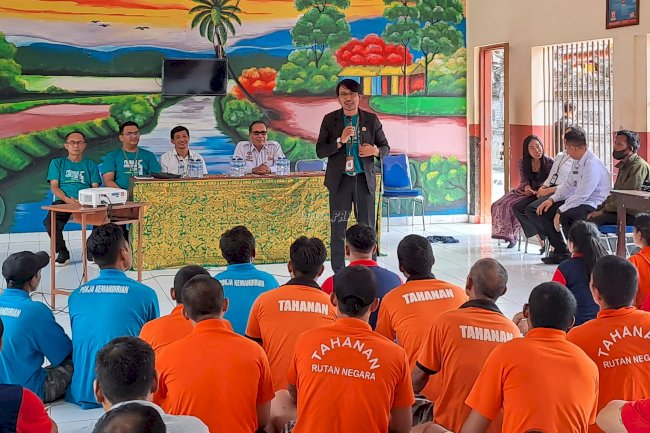 Rutan Negara dan PPK Negara Bersinergi Gelar Sosialisasi Pemilu 2024