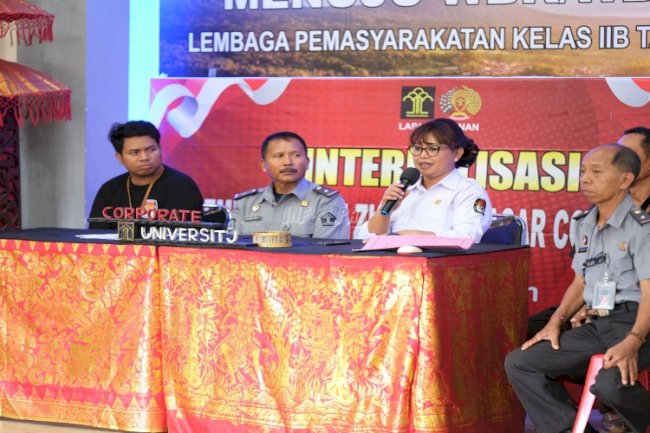 Lapas Tabanan Gandeng KPU Tabanan Sosialisasikan Tahapan Pemilu