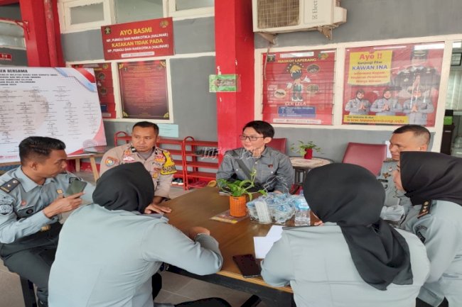 Lapas Perempuan Palembang dan Bhabinkamtibmas Cek Kesiapan Jelang Pemilu 2024