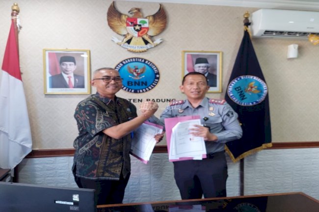 Lapas Tabanan-BNNK Badung Sepakati PKS Optimalisasi Layanan Kesehatan dan P4GN