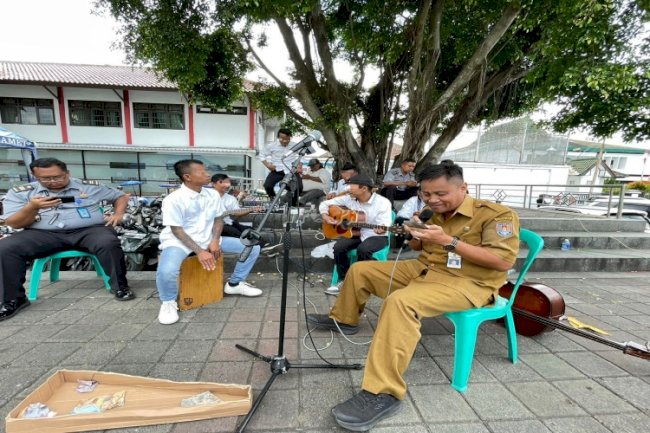Keroncong Warga Binaan Lapas Cilacap Meriahkan Peringatan Hari Jadi Ke-168 Kab. Cilacap
