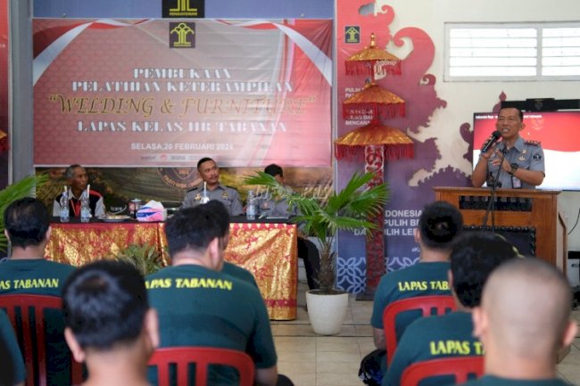 Lapas Tabanan Bekali Warga Binaan dengan Pelatihan Welding dan Furnitur