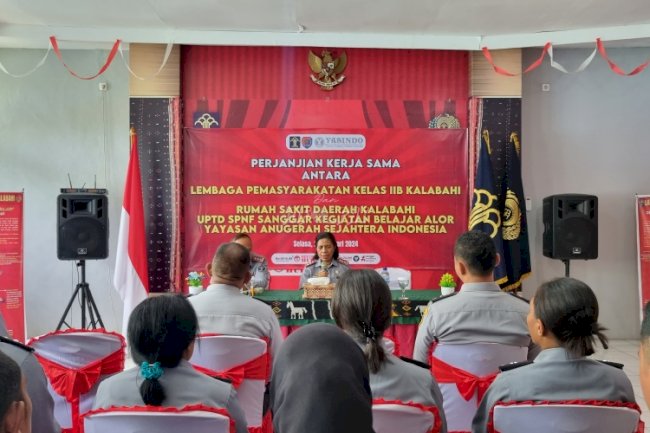 Lapas Kalabahi Sambut Kedatangan Kakanwil Kemenkumham NTT