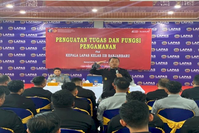 Kalapas Banjarbaru Tegaskan Tusi Pengamanan Harus Berpedoman pada UU Pemasyarakatan