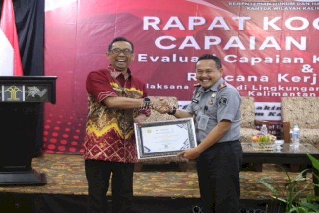 Lapas Narkotika Karang Intan Raih Penghargaan atas Pelaksanaan Anggaran 2023