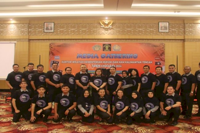 Kaos Sablon Rutan Palangka Raya Tampil di Media Gathering Kanwil Kemenkumham Kalteng