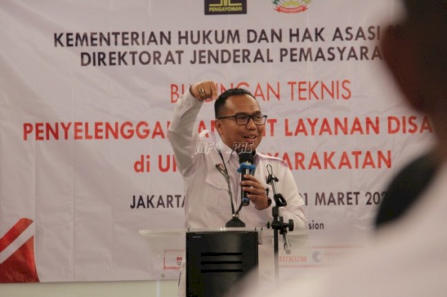 Peduli Kaum Disabilitas, Ditjenpas Gelar Bimtek ULD di UPT Pemasyarakatan