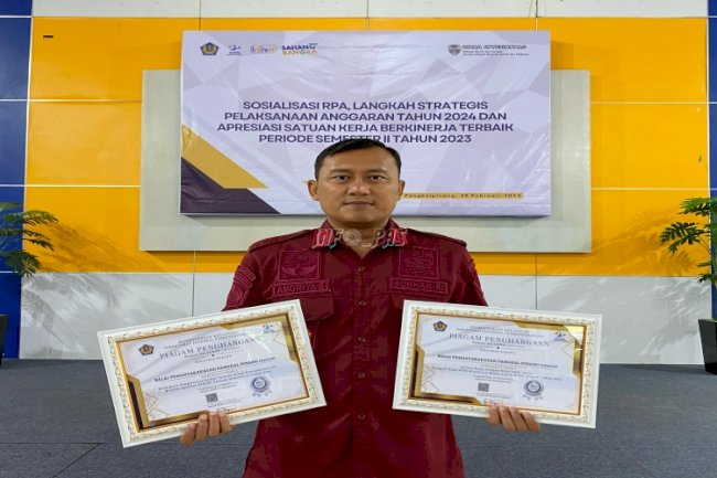 Bapas Pangkalpinang Raih 2 Penghargaan dari KPPN Pangkalpinang