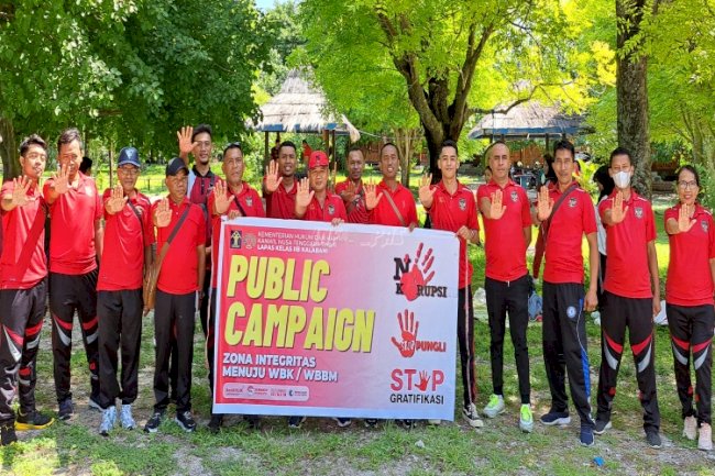 Komitmen Pembangunan ZI, Lapas Kalabahi Gelar Public Campaign di Desa Alor Besar
