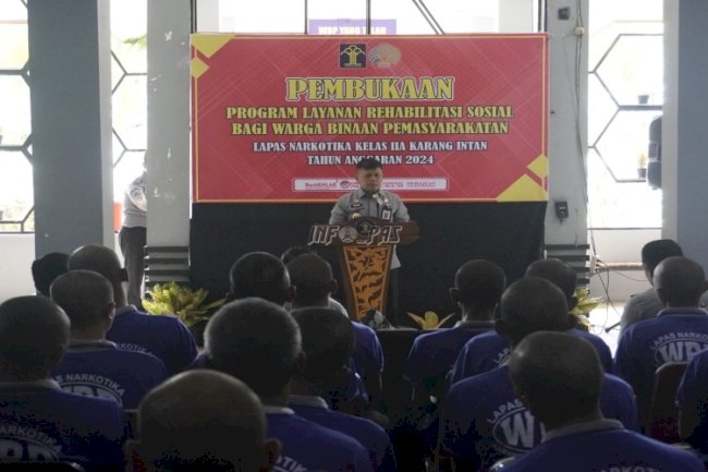 Program Rehabilitasi TA 2024 di Lapas Narkotika Karang Intan Resmi Dibuka