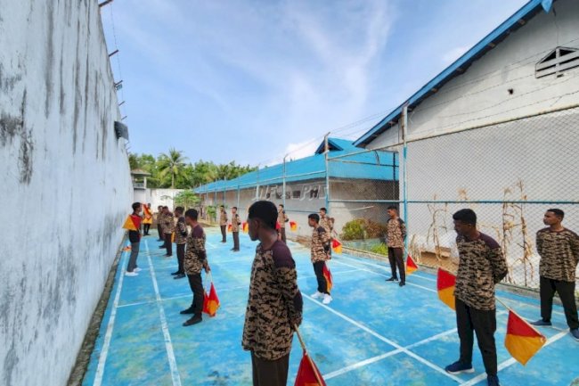 Gudep Pramuka Lapas Kalabahi Gelar Latihan Semaphore
