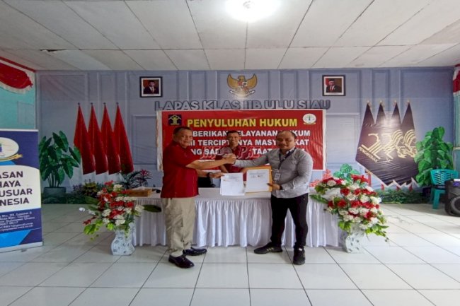 Lapas Ulu Siau Sepakati PKS Bantuan Hukum dengan LBH Cahaya Mercusuar