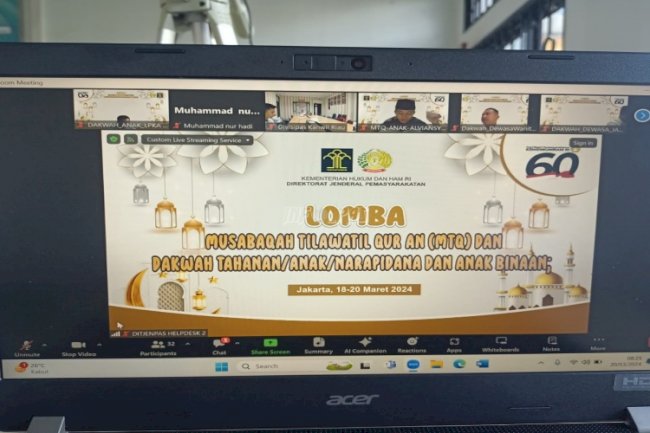 Anak Binaan LPKA Medan Raih Juara II Lomba Dakwah Anak Binaan se-Indonesia
