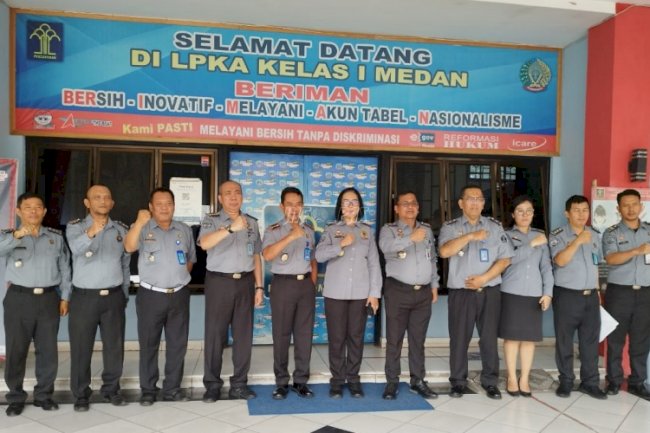 LPKA Medan Sambut Kunjungan Direktur Yantah dan Anak dan Pengelolaan Basan Baran