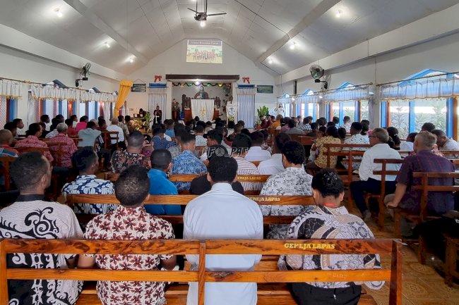 Lapas Kalabahi Rayakan Paskah dengan Ibadah dan Lomba Kuis Alkitab