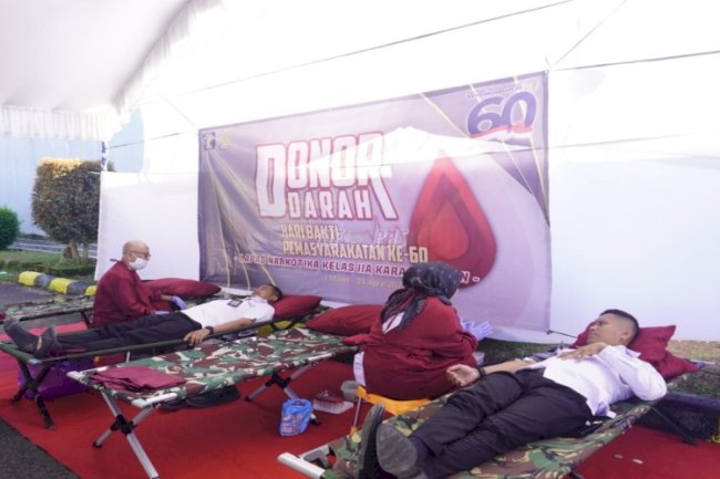 Peduli Sesama, Lapas Narkotika Karang Intan Gelar Donor Darah