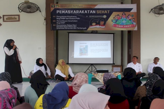  Lapas Perempuan Sigli Gandeng Dinkes Kab. Pidie Berikan Warga Binaan Penyuluhan PHBS 