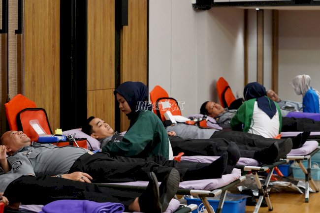 Usung Semangat Kemanusiaan, Ditjenpas Gelar Bakti Sosial Donor Darah HBP Ke-60