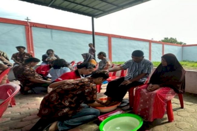 LPKA Medan Kembali Gelar Kegiatan Basuh Kaki Ibu