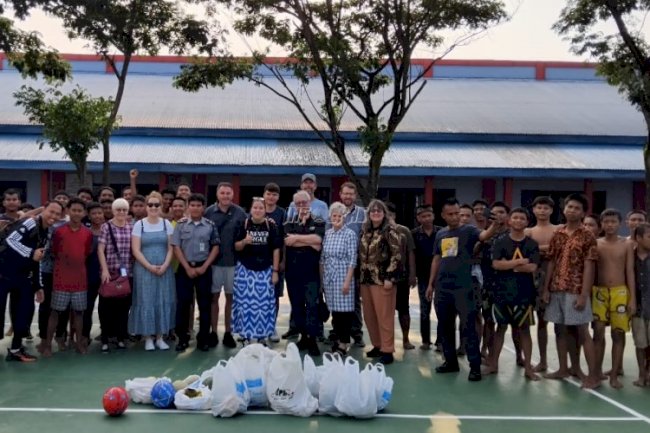 LPKA Medan-Yayasan Inspire Terus Gali Talenta Sepak Bola Anak Binaan