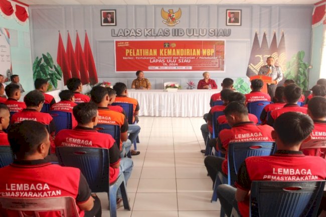 Lapas Ulu Siau Dukung Rehabilitasi Narapidana dengan Pelatihan Bersertifikat