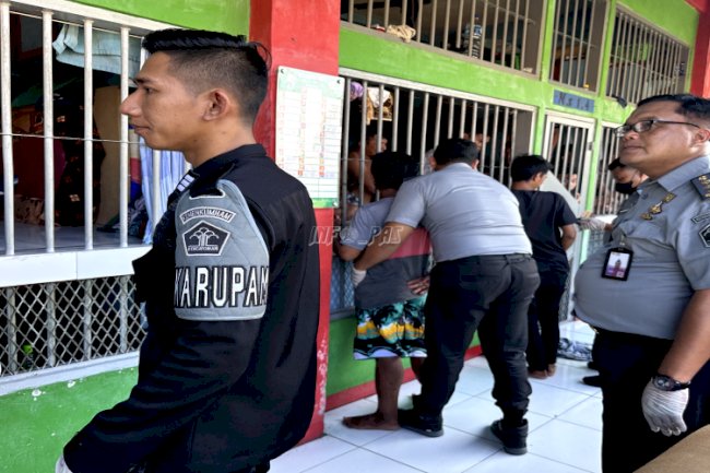 Sidak Lapas Bontang, Satops Patnal Divpas Kaltim Pastikan UPT Pemasyarakatan Kondusif