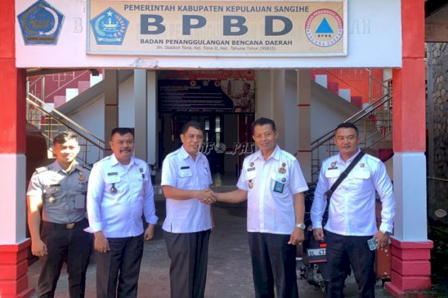 Siaga 3 Gunung Awu, Lapas Tahuna Koordinasi dengan BPBD dan Polres Sangihe