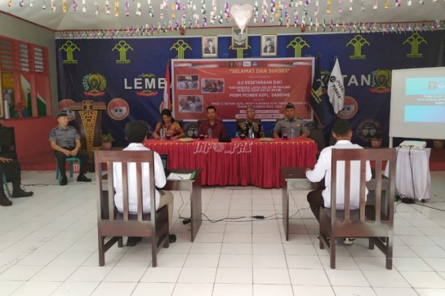 Lapas Tahuna Fasilitasi Ujian Pendidikan Kesetaraan Berbasis Komputer bagi Warga Binaan