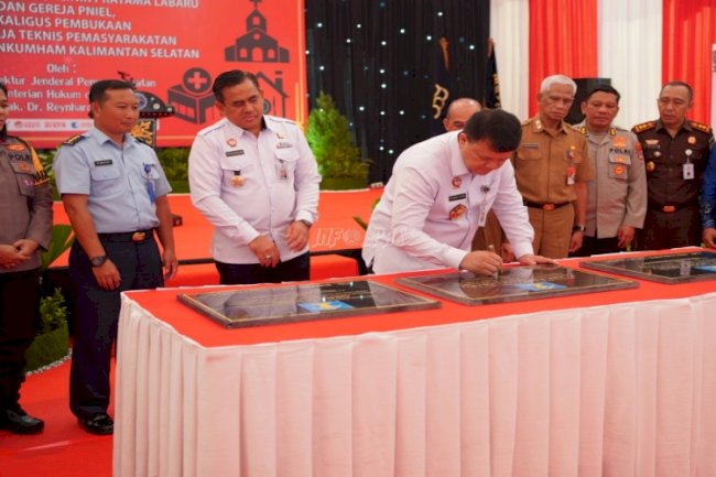 Plt. Dirjenpas Resmikan Dapur Sehat, Klinik Pratama, dan Gereja Pniel di Lapas Banjarbaru