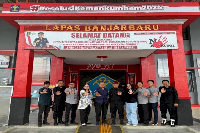 Sinergi P4GN, Lapas Banjarbaru Terima Kunjungan BNNK Banjarbaru
