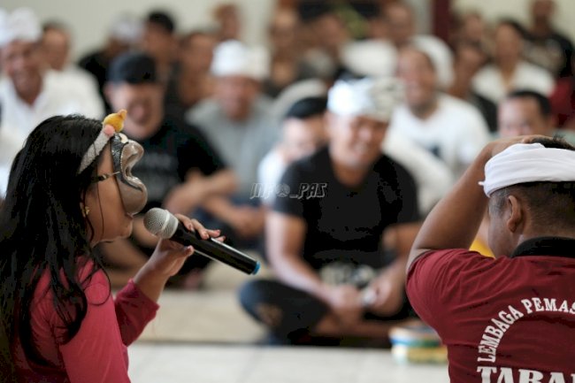 Warga Binaan Lapas Tabanan Ikuti Dharma Wacana Berbalut Jenaka