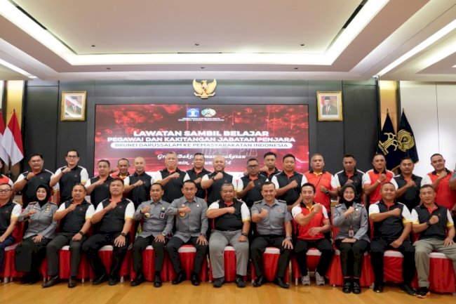 Ditjenpas Terima Kunjungan Kerja dan Studi Banding Petugas dan Pejabat Penjara Brunei Darussalam