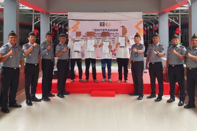 Penuhi Hak Anak Binaan, LPKA Palu Serahkan SK PMP HAN Tahun 2024