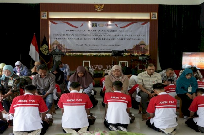 Hari Anak Nasional, LPKA Yogyakarta Resmikan Oemah Konseling dan Serahkan SK PMP