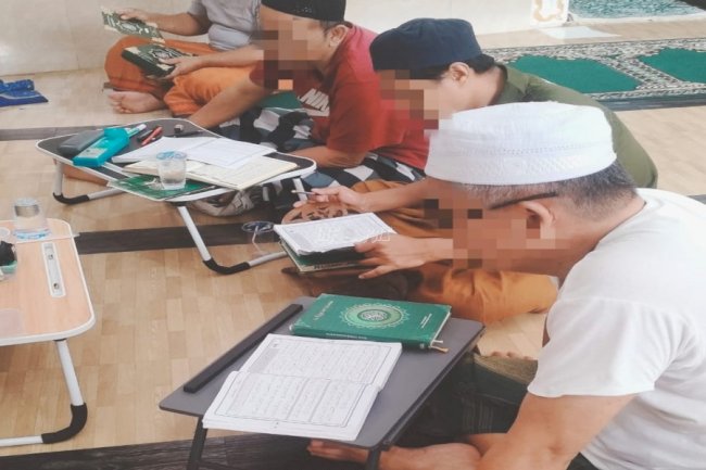 Warga Binaan Rutan Palu Belajar Bahasa Arab
