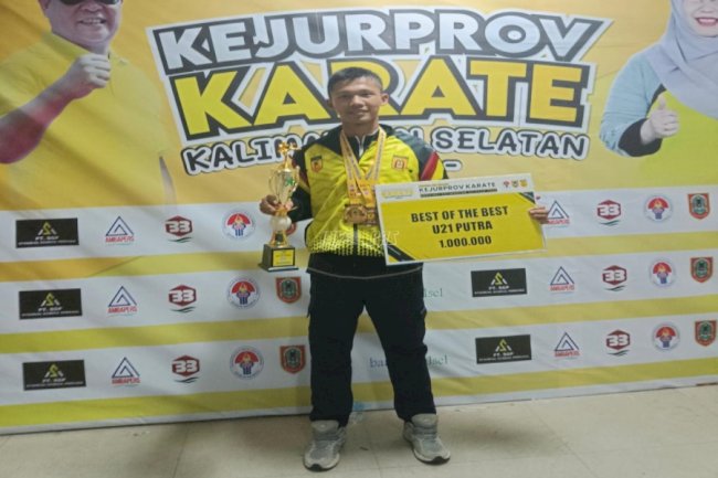 Petugas Lapas Narkotika Karang Intan Raih Emas dan Best of the Best  Kejurprov Karate Kalsel 2024